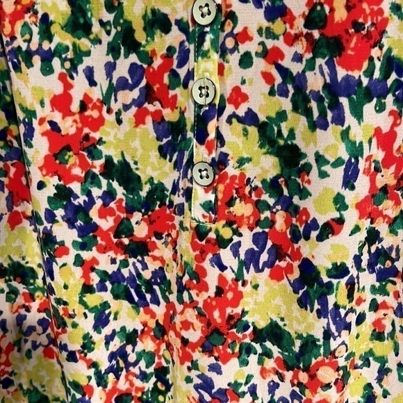 cabi Florsl Romper with adjustable straps and drawstring on waist size XS - Picture 2 of 10
